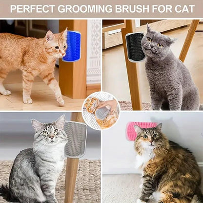 Automatic Cleaning Massage Comb, 1 Count Cat Corner Brush, Pet Hair Removal Brush, Interactive Entertainment Tool for Cats and Dogs, Shedding Brush