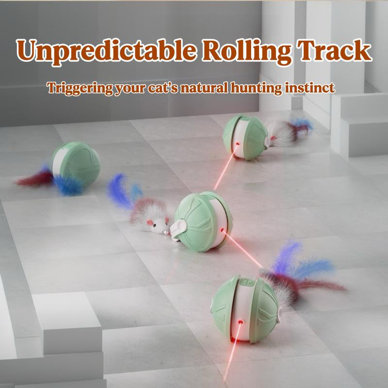 Interactive Laser Pet Ball, Buy 1 Get 2 Tails, Hunting Fun for Bored Cats