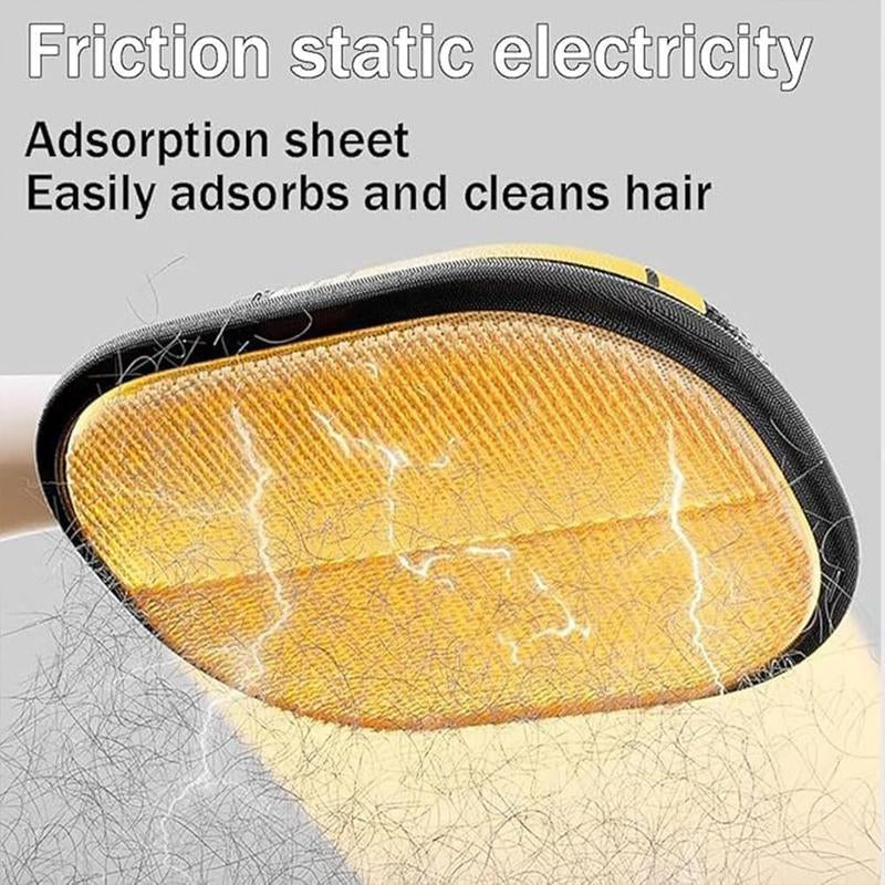 Electrostatic Pet Hair Remover Gloves | Two-Way Brush & Sticky Hair Removal - for Cat & Dog Grooming & Cleaning