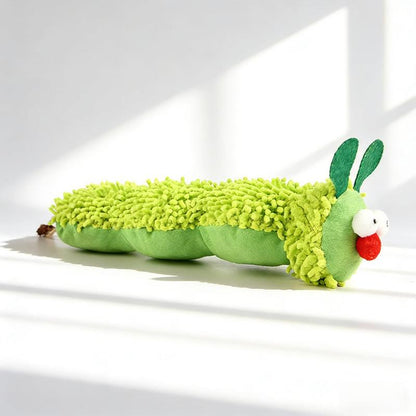 New Store Perks ！Catnip Caterpillar Plush Pillow 1Pc, Wormwood Fruit Infused Boredom Relief Toy for Indoor Cats, Self-Entertainment Interactive Kitty Toy,Cat Stuff