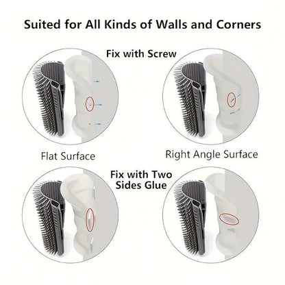 Automatic Cleaning Massage Comb, 1 Count Cat Corner Brush, Pet Hair Removal Brush, Interactive Entertainment Tool for Cats and Dogs, Shedding Brush