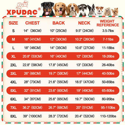 XPUDAC Dralon Red Plaid Dog Pajama Soft Cozy Pet Clothing for Comfortable Sleep One Piece Jumpsuit Universal Fit Soft Breathable Fabric All Seasons Plaid Patterns